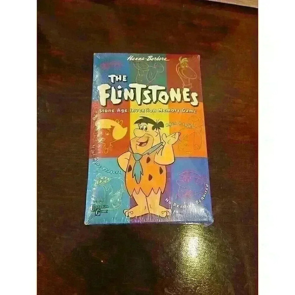 The Flintstones Stone age invention Memory Game 1992 Family Kid Game VINTAGE EUC - Picture 1 of 3